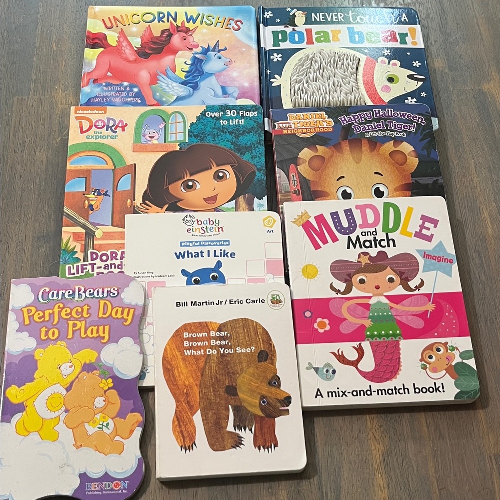 CHILDREN’S BOARD BOOKS SET OF 8 new kids books learning #69